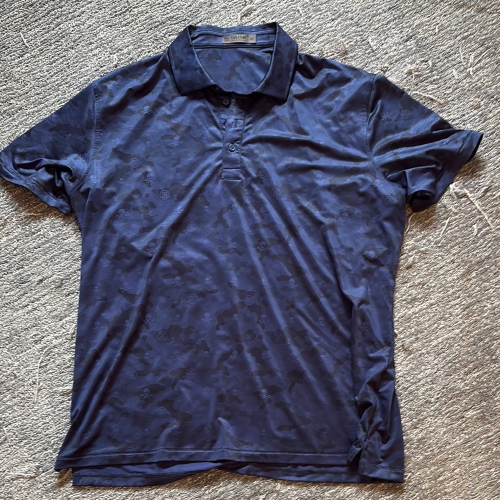G/Fore Blue Polo Shirt Classic Design